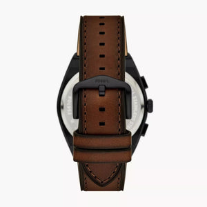 Everett Chronograph Brown Leather Watch