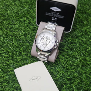 Fossil Automatic Skeleton Watch – Arabic Numerals Stainless Steel ME301 (Authentic)