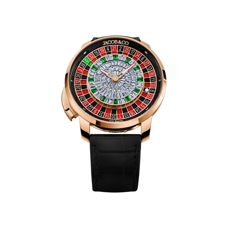 Jacob & Co. Casino Tourbillon Rose Gold Baguette – Luxury Roulette Watch